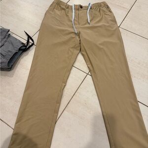 Chubbies Tan Chinos Relaxed Fit Elastic Waist